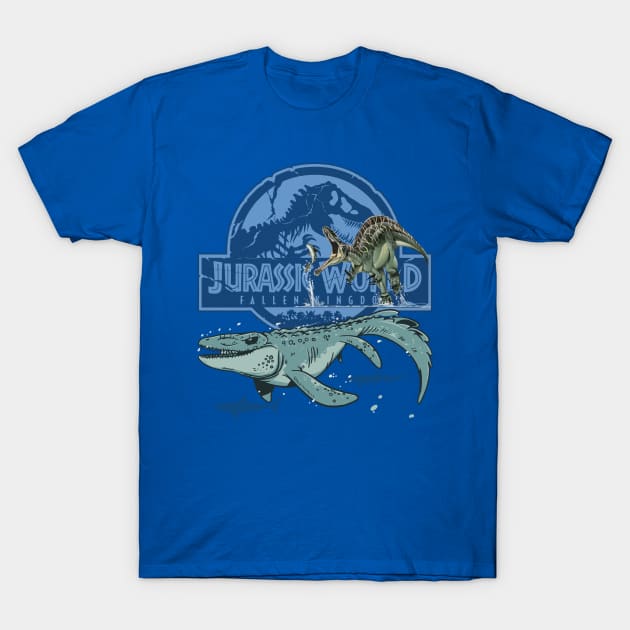 The Colossal Swimming Creature T-Shirt by WorldDinosaurs